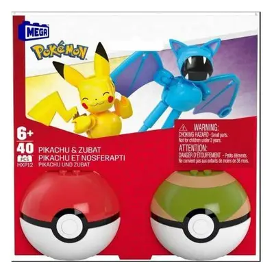 Fisher Price Mega Construx Pokemon Pokebal Pikachu & Zubat