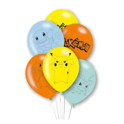Pokemon 6 latex ballonnen