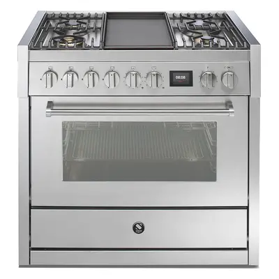 STEEL GQ9S-4T fornuis 4-pits + bakplaat gas fornuizen - kleur in meerdere kleuren zuinig energie