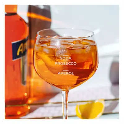 Aperol Spritz Glas Gegraveerd, Vaderdag cadeau, Verjaardagscadeau, Cadeau haar, Cadeau vriendin,