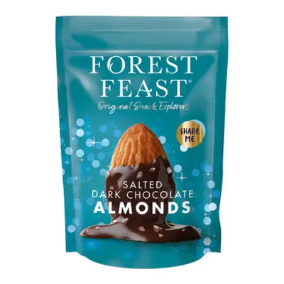 Forest Feast gezouten amandelen omhult met pure chocolade, 120 g