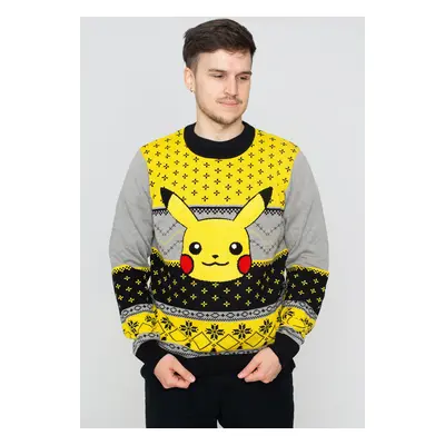 Pokémon - Pikachu Xmas Knit Yellow - Pullover - geel - XXL - 55% polyacryl, 45% katoen