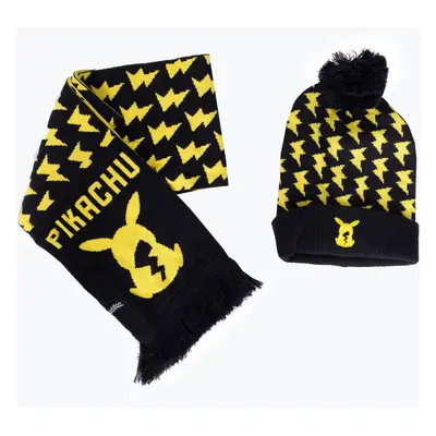 Pokémon - Pikachu - Cadeauset - zwart - Onesize - 100% polyacryl