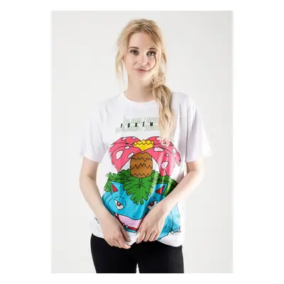 Pokémon - Venusaur White - T-Shirt - wit - M - 50% Katoen, 50% Modaal,Jersey