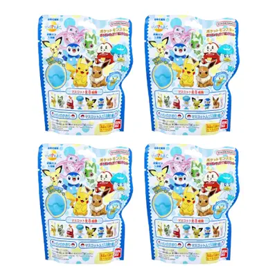 Bandai - Pokemon Figure Collection Surprised? Bath Ball - 1 pc (4ea) Set"
