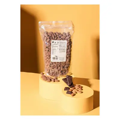 Amandelen met pure chocolade 1 kg